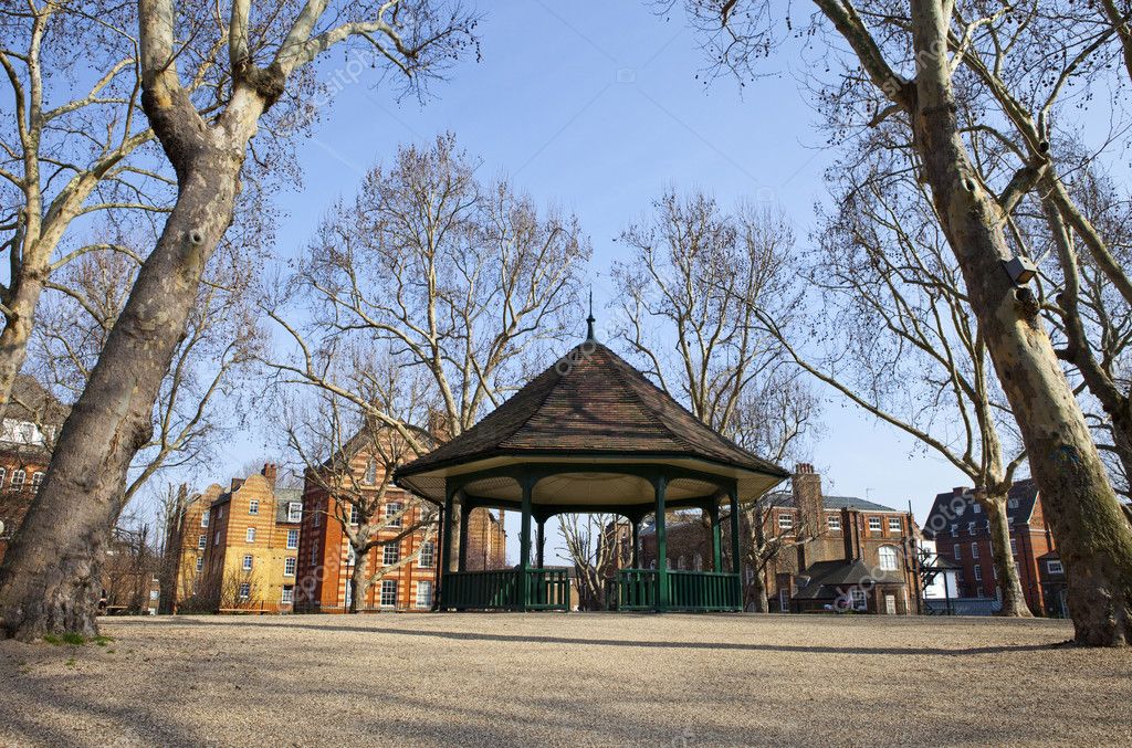 The Bandstand in Arnold Circus and the Boundary Estate in London