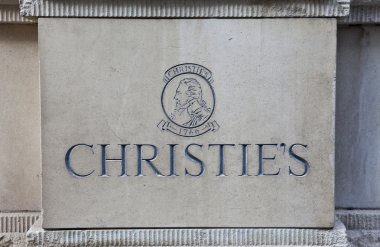 Christie's Auctioneers in London clipart