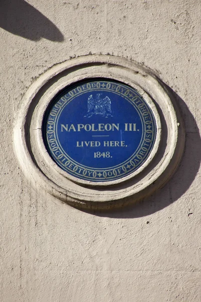 Placa Napoleón en Londres —  Fotos de Stock