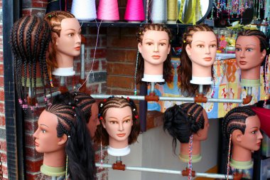 Hairstyles On Manniquins clipart