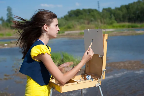 stock image Girl artist