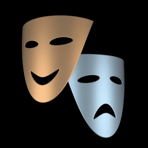 Divadelní masky — Stock fotografie