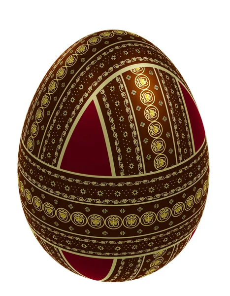 Huevo ornamentado aislado —  Fotos de Stock