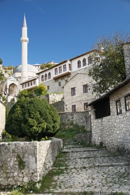 Pocitelj'i köyü yakınlarında mostar, Bosna