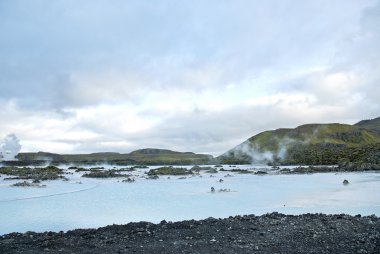 Blue lagoon yakınındaki reykjavik İzlanda