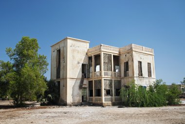 Colonial house in massawa eritrea clipart