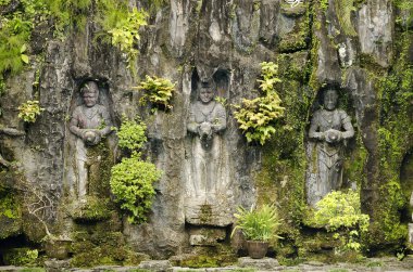 Statues in bali indonesia garden