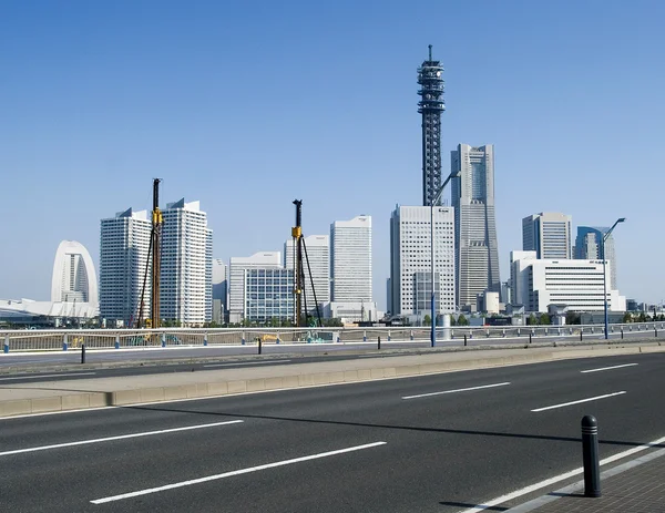 Yokohama-Skyline bei Tag in Japan — Stockfoto