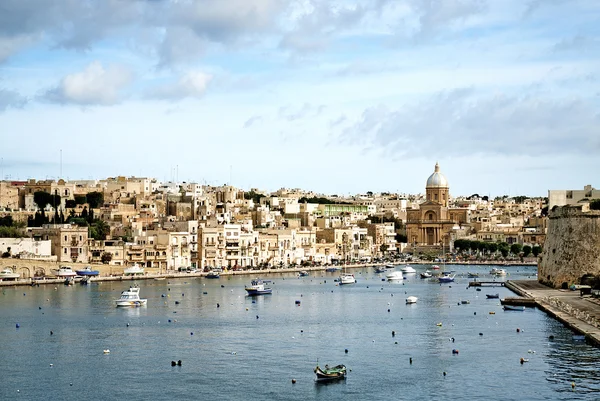 Zobrazit valetta staré město na Maltě — Stock fotografie