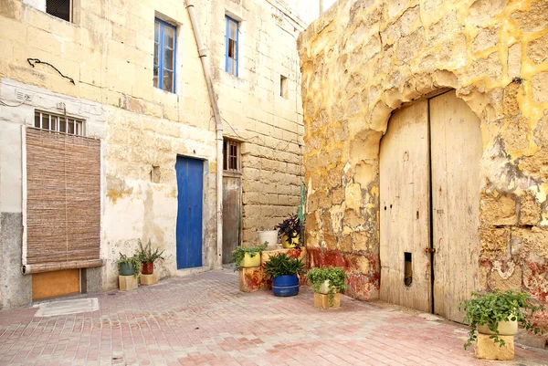Antigua zona residencial de valetta malta — Foto de Stock