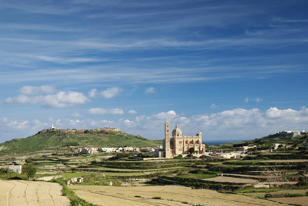 Gozo isola paesaggio a malta — Foto Stock