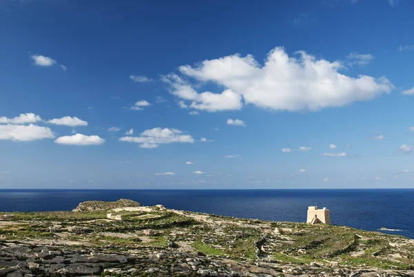 Isla Gozo paisaje en malta — Foto de Stock