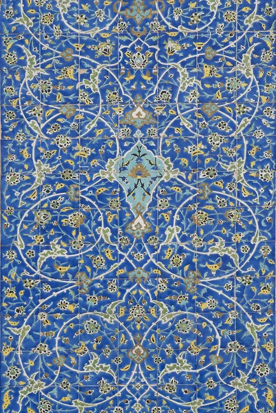 Azulejos tradicionales de cerámica persa en Isfahán Iran —  Fotos de Stock