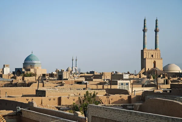 Θέα στις στέγες στο yazd του Ιράν — Φωτογραφία Αρχείου