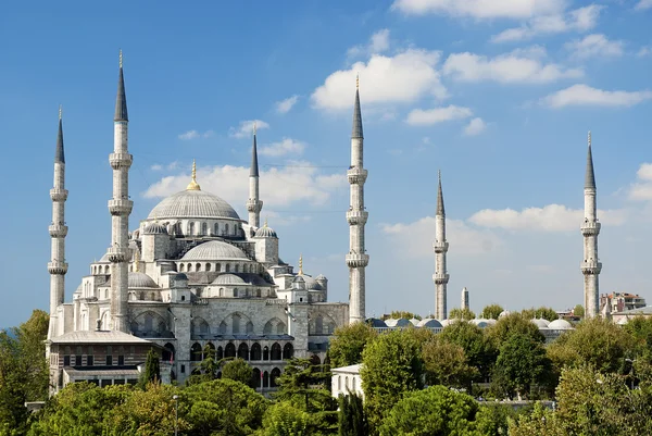 苏丹艾哈迈德清真寺在土耳其伊斯坦布尔 — 图库照片
