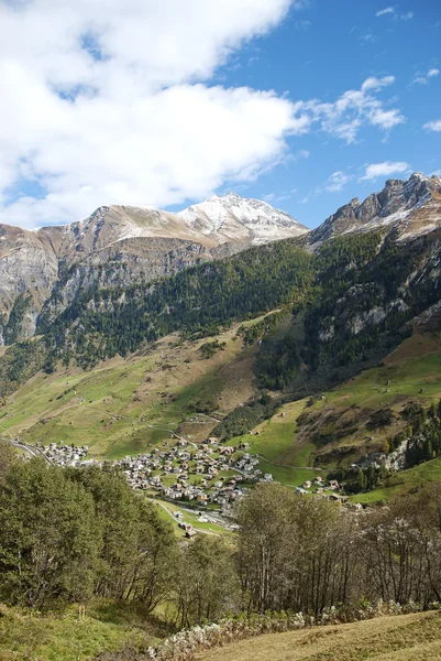 Vals village in switzerland alps — Stock Photo, Image