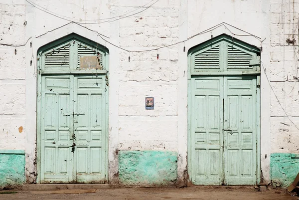 Doors in massawa eritrea — Stock Photo, Image
