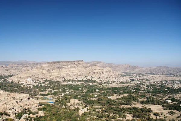 Jemen krajobrazu w pobliżu sanaa — Zdjęcie stockowe