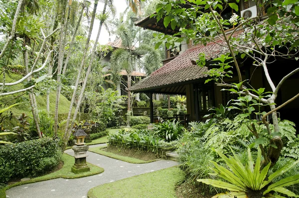 Jardins tropicais em Bali indonesia — Fotografia de Stock