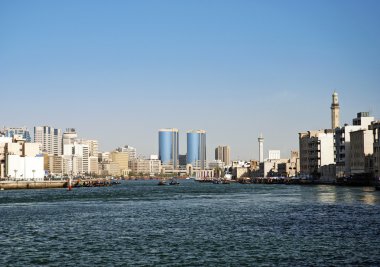 dubai şehir liman ve şehir manzarası