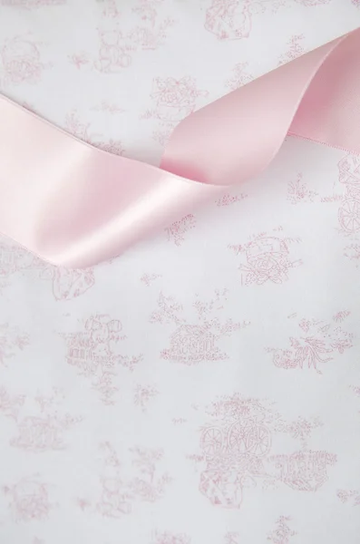 粉色花边和纺织的细节 — 图库照片