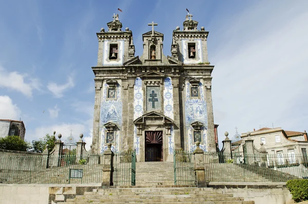 Santo ildefonso kerk in porto portugal — Stockfoto