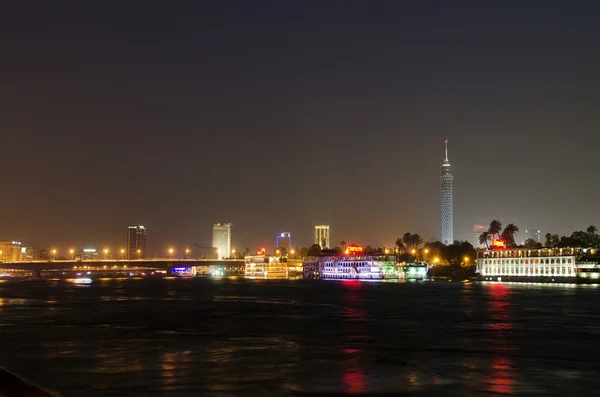 Німецьке узбережжя вночі в Каїрі Єгипет — стокове фото