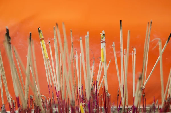 stock image Incense at buddhist temple in thailand