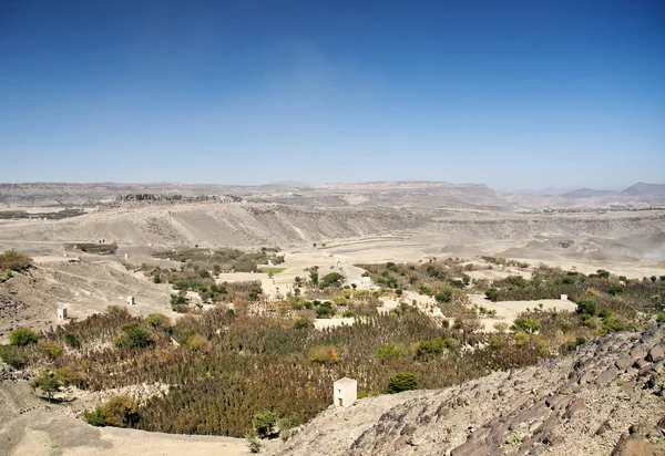 Yemen landscape near sanaa — Stock Photo, Image
