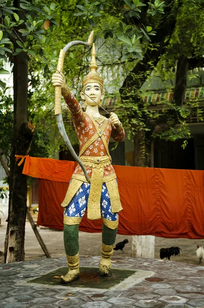 Βουδιστική φιγούρα στην Πνομ Πενχ Καμπότζη ναός — Φωτογραφία Αρχείου
