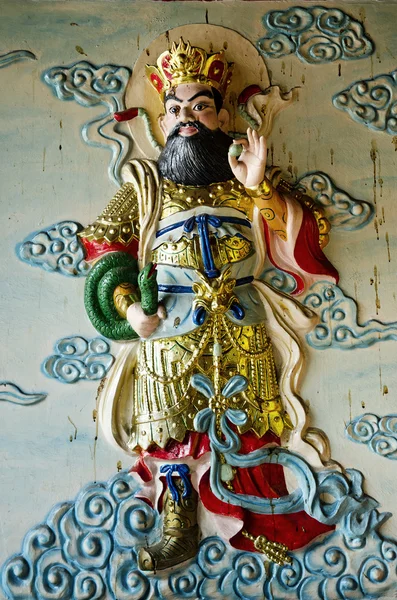 Beeldhouwkunst in Chinese tempel ho chi minh saigon vietnam — Stockfoto