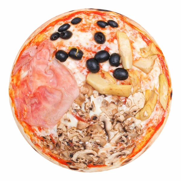 Fyra säsonger pizza — Stockfoto