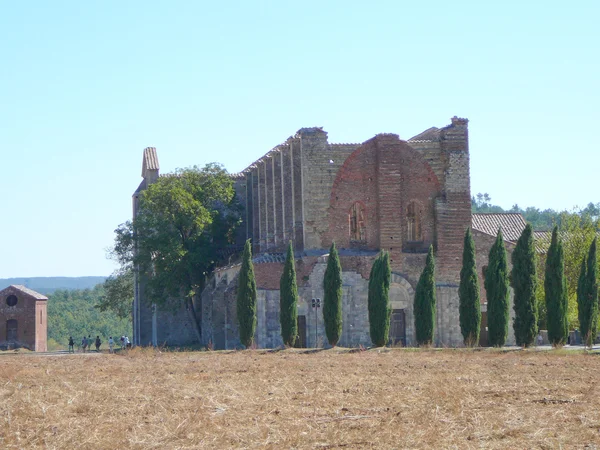 San galgano opatství — Stock fotografie