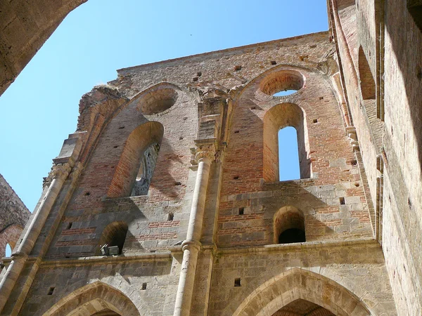 San Galgano абатство — стокове фото