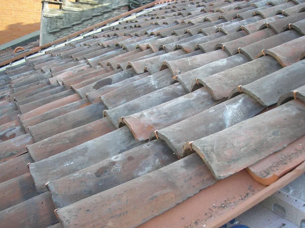 Střecha na staveništi — Stock fotografie