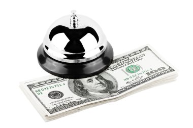 Service Bell with money clipart