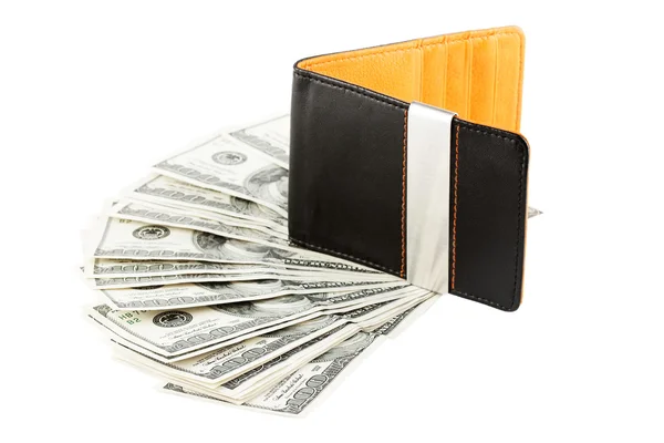 돈 이 있는 지갑 — 스톡 사진