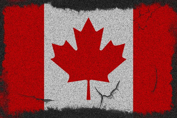 Drapeau grunge Canada — Photo