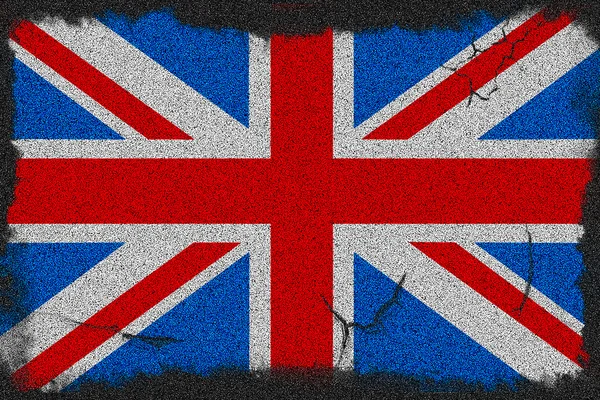 Гранж-флаг Великобритании — стоковое фото