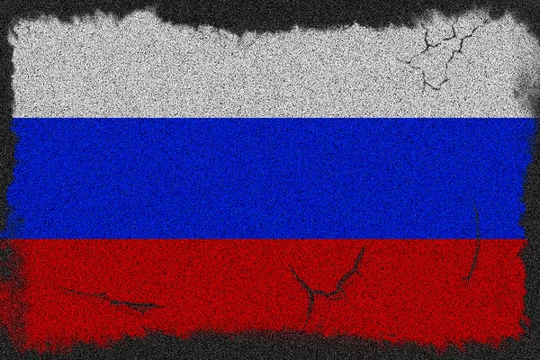 Russia grunge flag