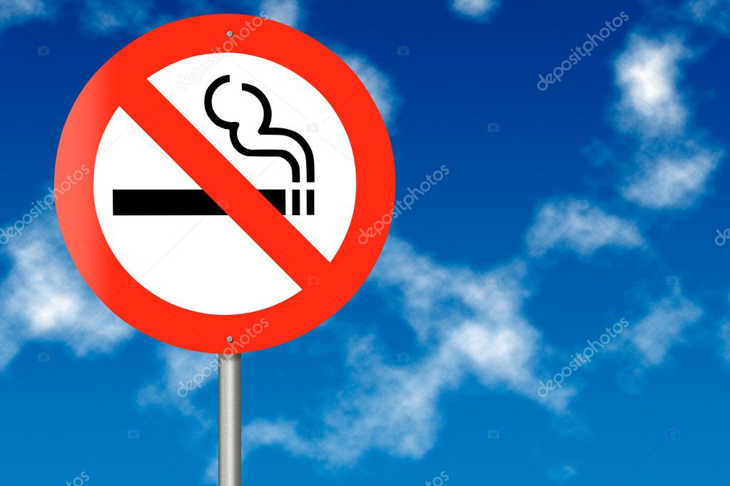 No Smoking traffic sign
