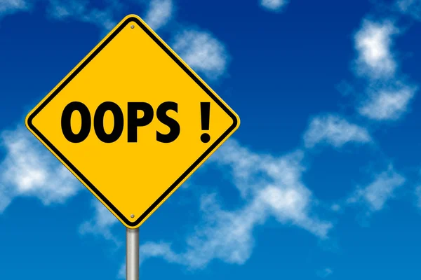 Oops Sign — Stock Photo, Image
