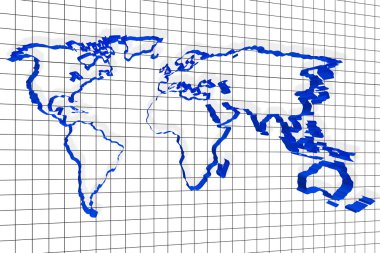 bir duvar Dünya Haritası