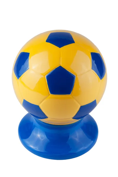 Український футбольний м'яч — стокове фото
