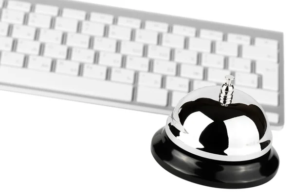 Service Bell with keyboard — Stock Photo, Image