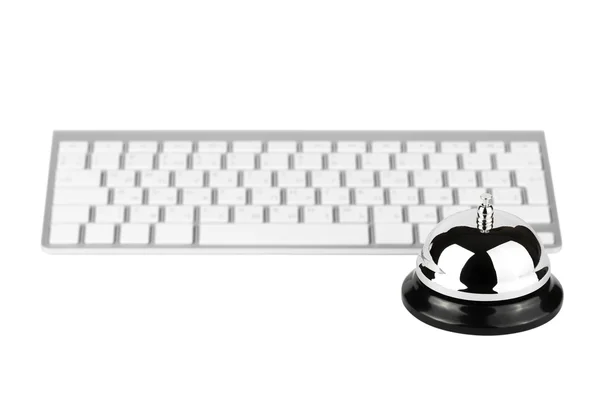 Hizmet bell ile klavye — Stok fotoğraf