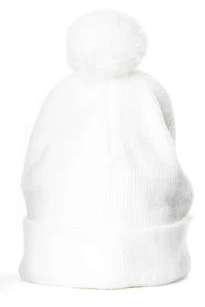 Czapka zimowa biały — Zdjęcie stockowe