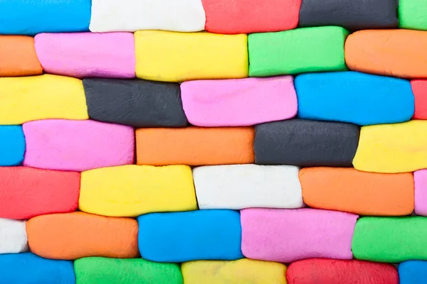 Colorful plasticine wall — Stock Photo, Image
