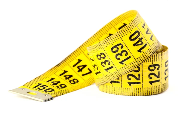 Şerit metre ile ölçme — Stok fotoğraf