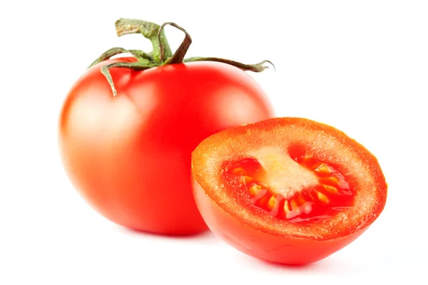 2 개의 완벽 한 토마토 — 스톡 사진